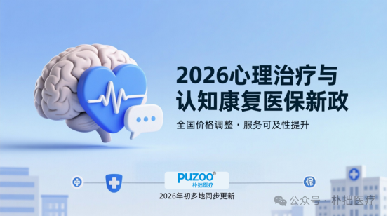 朴拙快讯|多地医保价格已更新!心理治疗与认知康复收费新政全景透视,朴拙医疗2026年医保洞察第二期